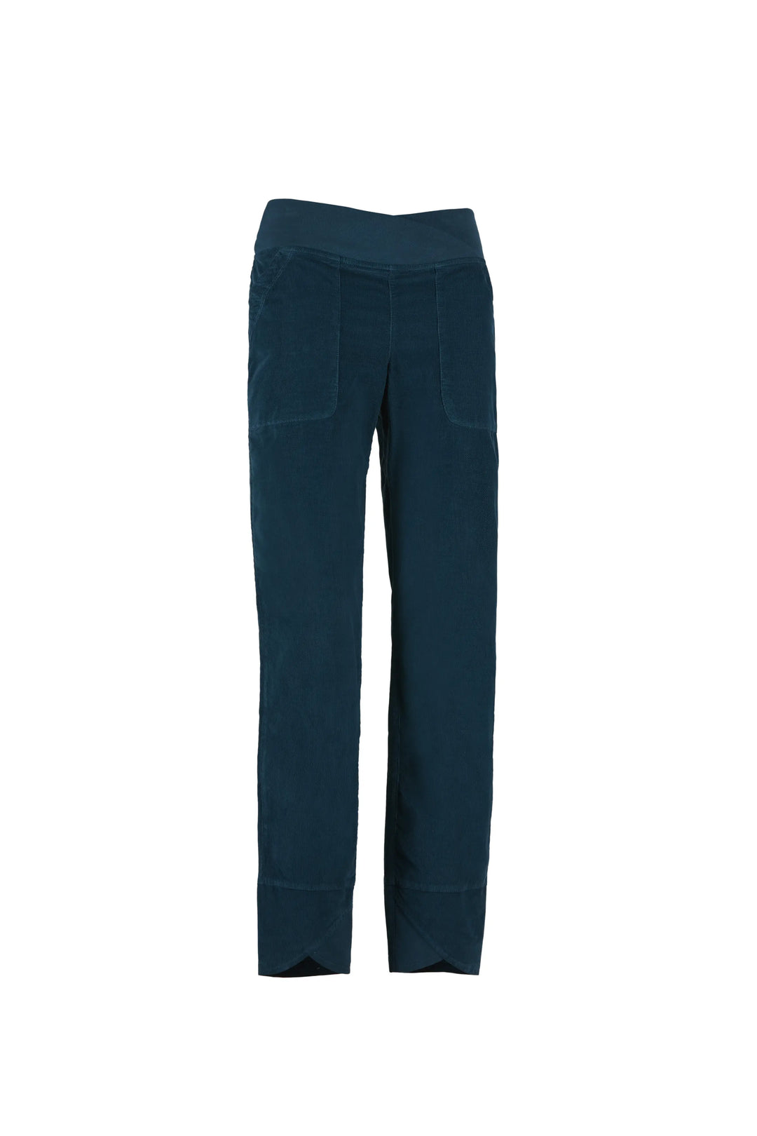 Front of Olly organic cotton trousers – relaxed fit outdoor climbing wear