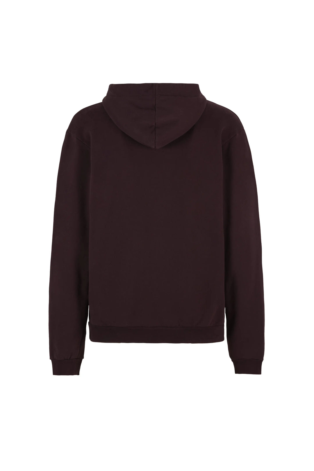 Dark brown hoodie on a white background