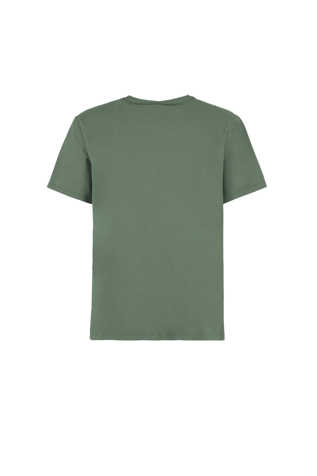 Green t-shirt on a white background